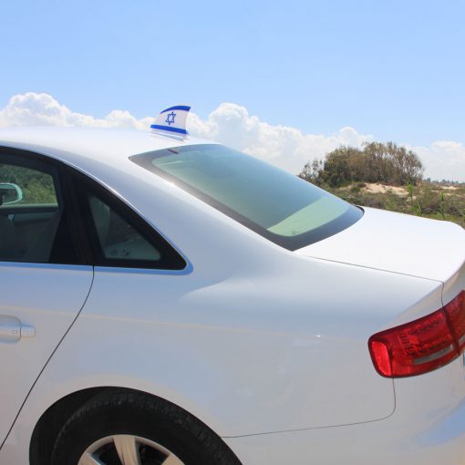 ⁦דגל ישראל לרכב - כריש⁩ – תמונה ⁦6⁩