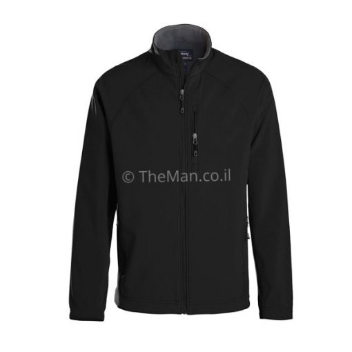 מעיל סופטשל של LANDWAY לגבר בצבע שחור