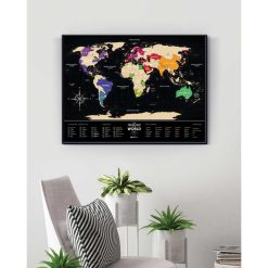Travel Map® Black World_1DEA
