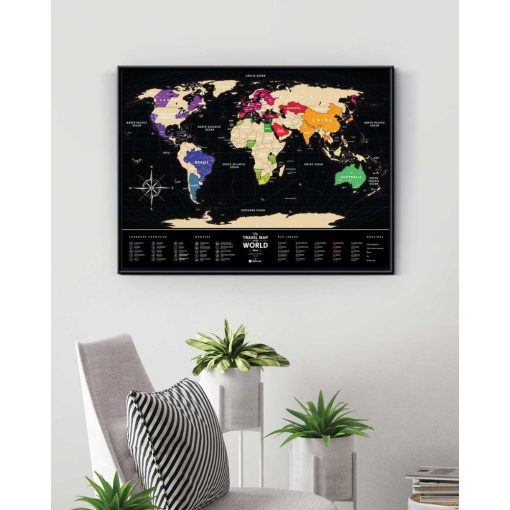 Travel Map® Black World_1DEA