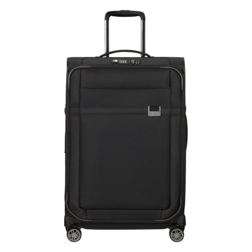 SAMSONITE AIREA מזוודה גדולה צבע שחור 4 גלגלים