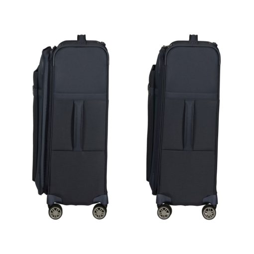 SAMSONITE מזוודת בד גדולה צבע כחול 24 אינץ 4 גלגלים מתרחבת