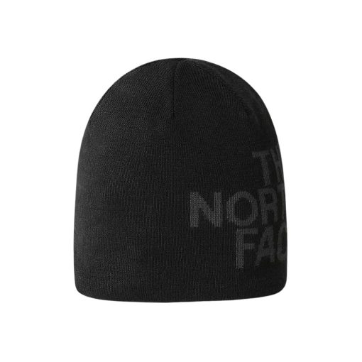 כובע גרב REVERSIBLE TNF BANNER - נורת' פייס - THE NORTH FACE, כובע דו צדדי בשני צבעים, כובע גרב לחורף, כובע גרב מתנה לעובדים, מתנה ממותגת לחורף, כובע גרב שחור, כובע גרב מעוצב