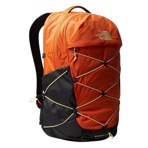 THE NORTH FACE - תיק גב 28 ליטר BOREALIS - נורת' פייס, תיק טיולים,תיק גב כתום, תיק גב לטיסות וטיולים, תיק ממותג, מתנה לעובדים, תיק עם ריפוד בגב, תיק עם שרוכים, תיק מעוצב