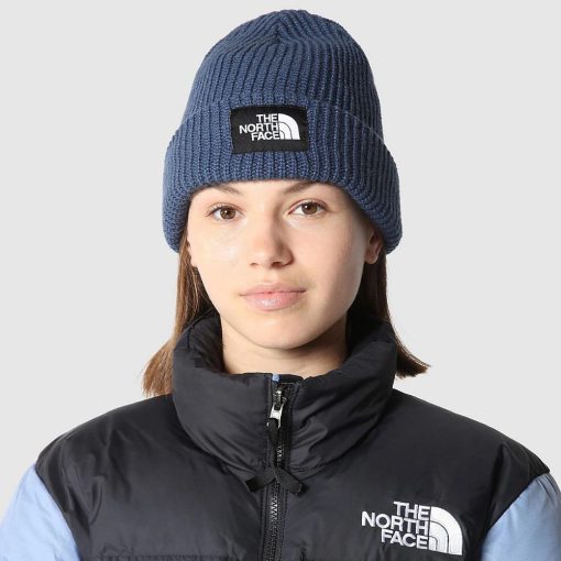 כובע SALTY DOG - THE NORTH FACE - נורת' פייס, כובע צמר קלאסי, כובע צמר בצבע כחול, מתנה לעובדים, כובע לחורף - נורת' פייס