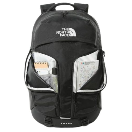 תיק גב שחור 31 ליטר -THE NORTH FACE, תיק גב מעוצב נורת' פייס, תיק גב שחור, תיק גב ממותג, תיק גב לעובדים, תיק גב ליומיום, תיק גב שחור לעבודה, תיק גב 31 ליטר, תיק גב גדול, תיק גב עם המון תאים, תיק גב עשוי חומרים ממוחזרים, תיק גב לטיולים, תיק גב מתנה לעובדים