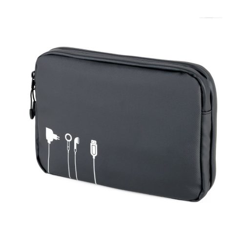 מארגן כבלים TROIKA BLACK TECH POUCH 2