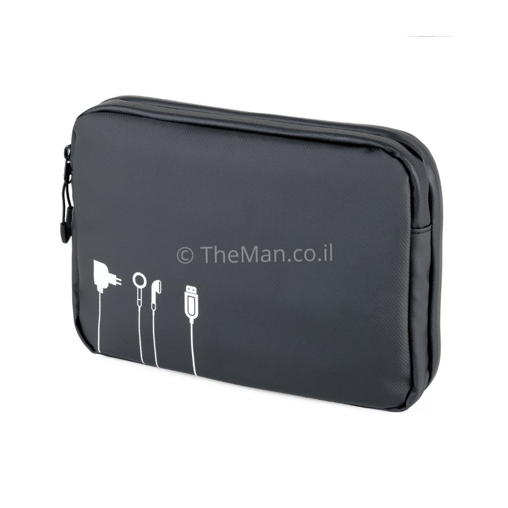 מארגן כבלים TROIKA BLACK TECH POUCH 2