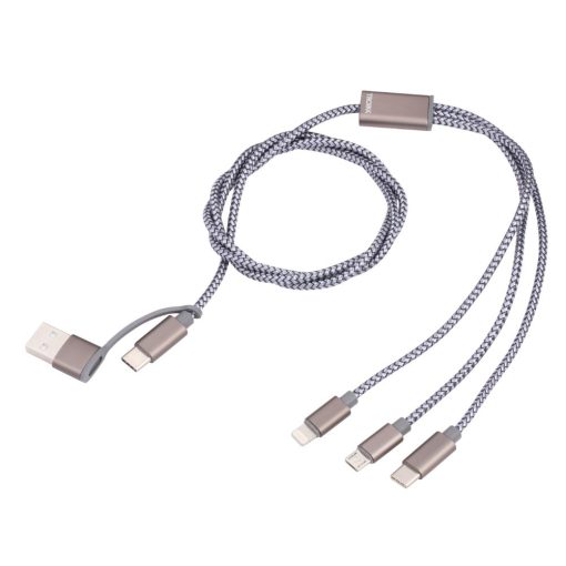 כבל טעינה TROIKA DREIZACK 2509-CBL30/GY