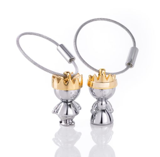 מחזיק מפתחות TROIKA LITTLE KING & LITTLE QUEEN 2509-KR9-38/CH