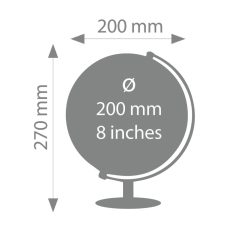 גלובוס TROIKA LUNAR שחור 2509-G2001-BKSICH