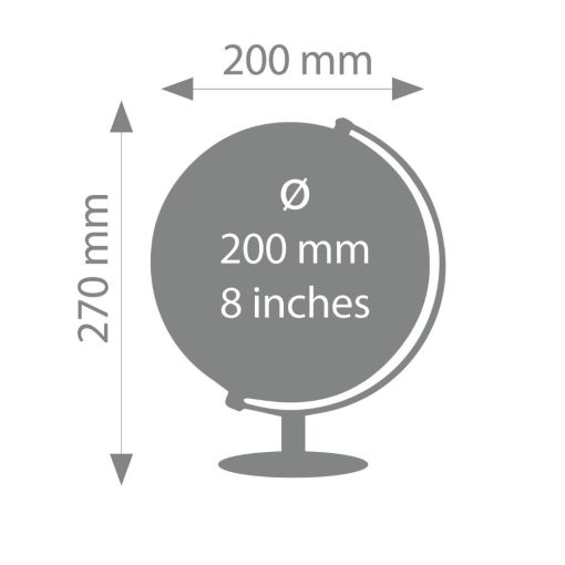 גלובוס TROIKA LUNAR שחור 2509-G2001-BKSICH