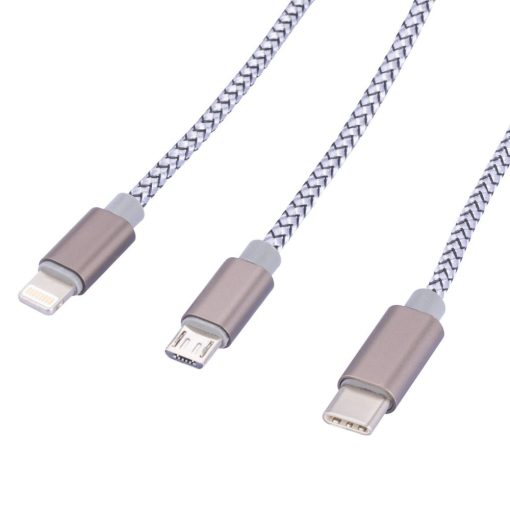 כבל טעינה TROIKA DREIZACK 2509-CBL30/GY