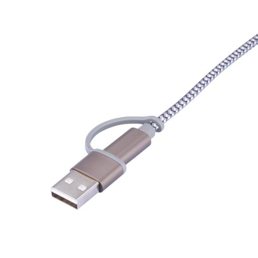 כבל טעינה TROIKA DREIZACK 2509-CBL30/GY