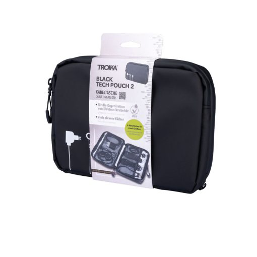 מארגן כבלים TROIKA BLACK TECH POUCH 2 2509-BBL64BK 2