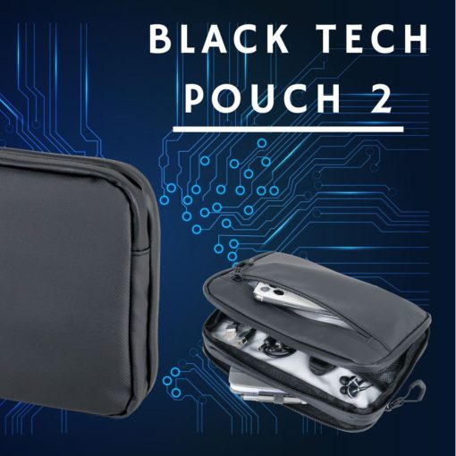 מארגן כבלים TROIKA BLACK TECH POUCH 2 2509-BBL64BK 2