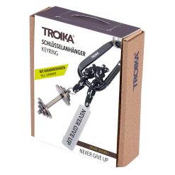 מחזיק מפתחות TROIKA NEVER GIVE UP 2509-KR24-09/BK