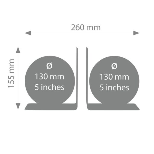 תומכי ספרים TROIKA BOOKGLOBE 2509-G1303-BKSIBK