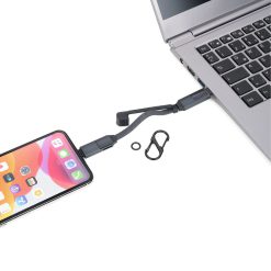 כבל טעינה מהירה USB-C עם מתאם Lightning לעובדים בדרכים