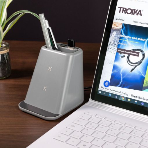 מטען אלחוטי 10W עם חיבור USB-C למשרד