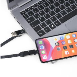 כבל USB-C ו-Lightning לטעינה והעברת נתונים