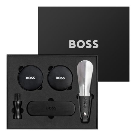 BOSS Iconic Black Shoe Care Kit-HUGO BOSS- ערכה לטיפוח נעליים – תמונה 2