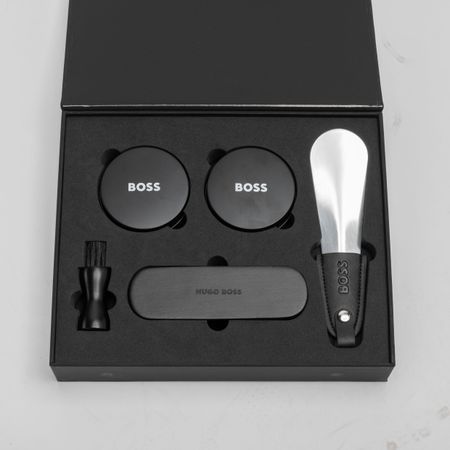 BOSS Iconic Black Shoe Care Kit-HUGO BOSS- ערכה לטיפוח נעליים – תמונה 6