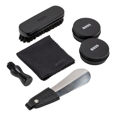 BOSS Iconic Black Shoe Care Kit-HUGO BOSS- ערכה לטיפוח נעליים – תמונה 4