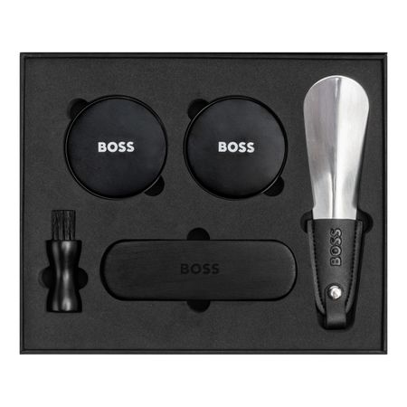 BOSS Iconic Black Shoe Care Kit-HUGO BOSS- ערכה לטיפוח נעליים – תמונה 3