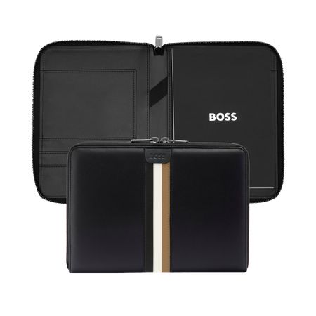 Conference folder A5 Iconic Black-HUGO BOSS- תיקיית מסמכים – תמונה 3